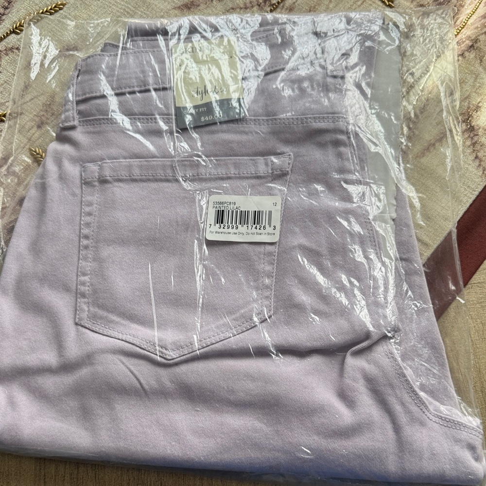Style & Co. Lavender High-Rise Skinny Pants